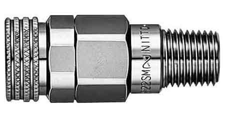 850381 QUICK COUPLER SOCKET F/OXYGEN, MALE THREADEND RC(PT)1/4 S22SM
