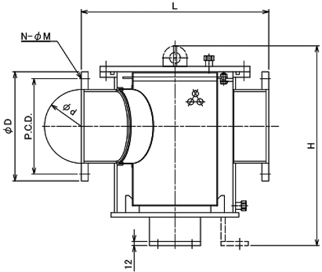 872010 WATER FILTER CAN CASTING STEEL, NOM DIA 200MM