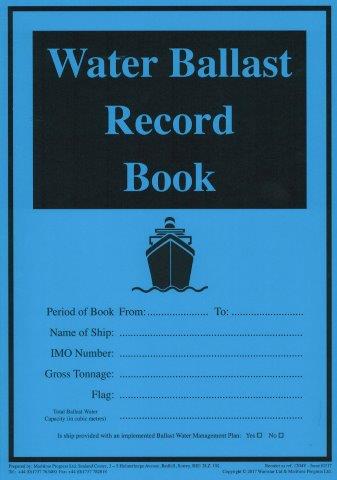 Water Ballast Record Book
