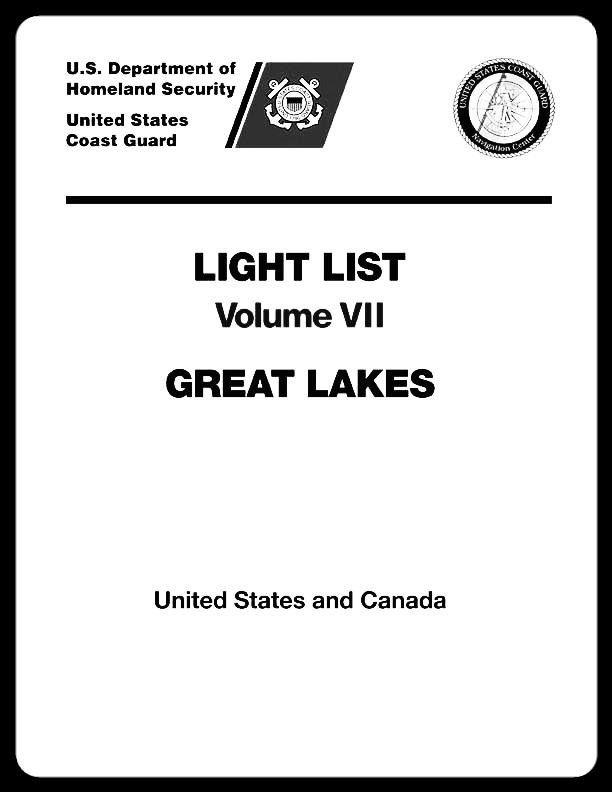 USCG Light List Vol. 7  Great Lakes, U. S. and Canada