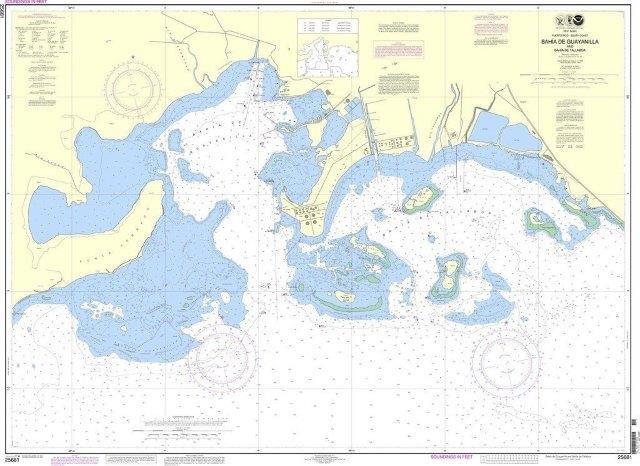 NOAA Nautical Chart 25681: Bahia de Guayanilla and Bahia de Tallaboa