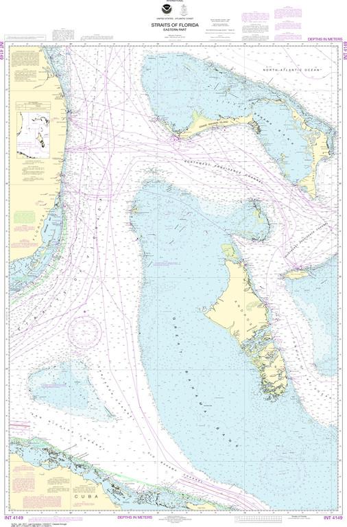 NOAA Nautical Chart 4149: Straits of Florida - Eastern Part