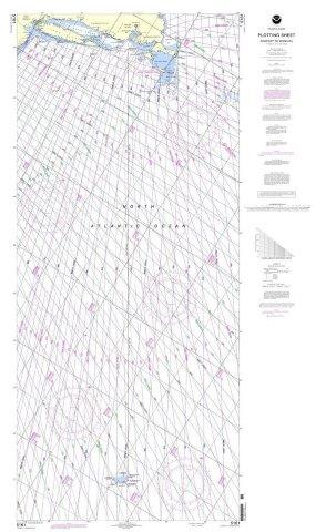 NOAA Nautical Chart 5161: Newport, Rhode Island to Bermuda (Plotting Sheet)