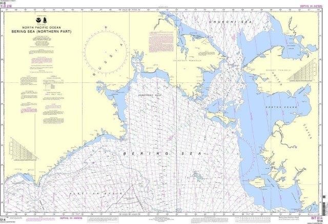 NOAA Nautical Chart 514: Bering Sea Northern Part