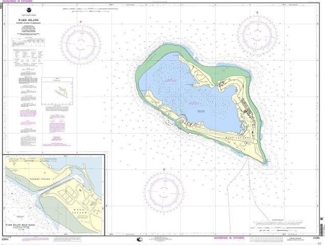 NOAA Nautical Chart 81664: Wake Island;Wake Island Boat Basin