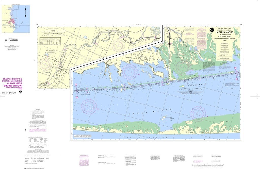 NOAA Nautical Chart 11303: Intracoastal Waterway Laguna Madre - Chubby Island to Stover Point, including The Arroyo Colorado
