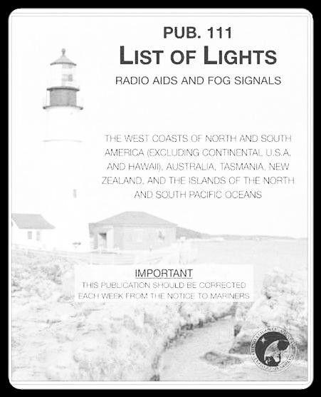 List of Lights Pub. 111 - W. Coast of N. & S. America, excluding the U.S.