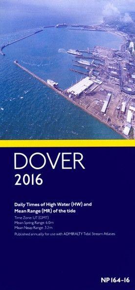 Admiralty Tidal Publications: Dover, Times of High Water (HW) and Mean Range (MR) of the Tide