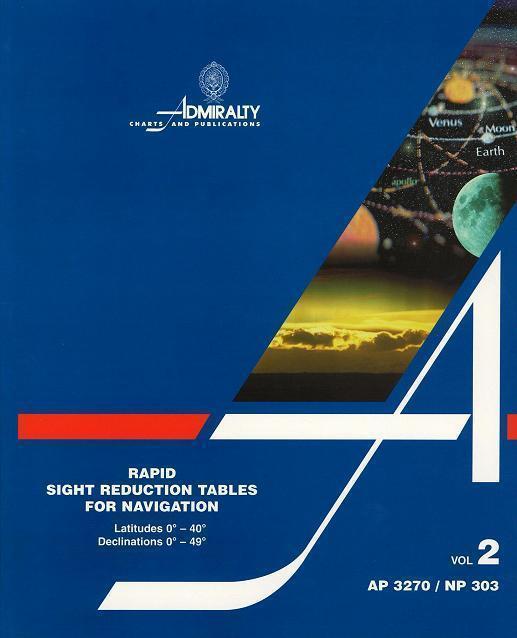 BA Misc. Publication NP303(2): Rapid Sight Reduction Tables for Navigation Vol 2 Latitude 0° - 40° Declination 0° - 29° (AP3270)