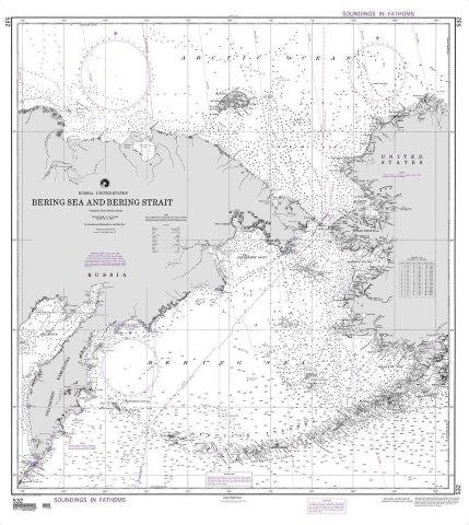 NGA Chart 532: Bering Sea and Bering Strait