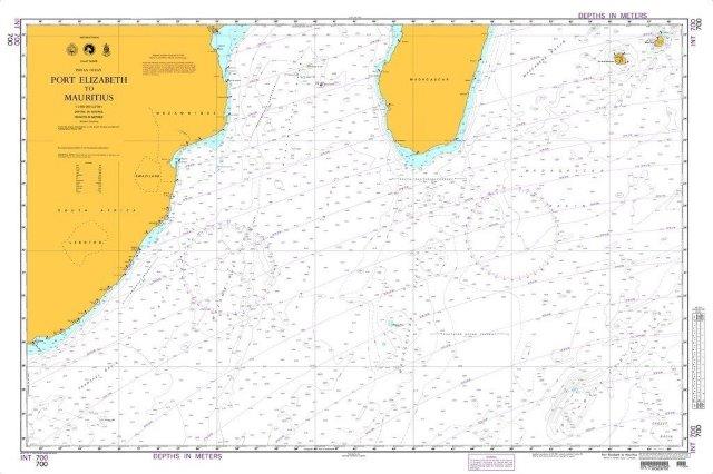 NGA Chart 700: Port Elizabeth to Mauritius