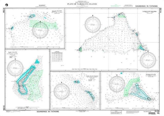 NGA Chart 81288: Plans of Namonuito Islands (East Caroline Islands)