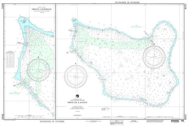 NGA Chart 81411: Oroluk Lagoon (East Caroline Islands)