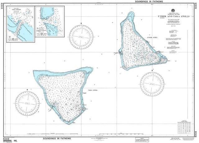 NGA Chart 81616: Utirik and Taka Atolls (Marshall Islands)