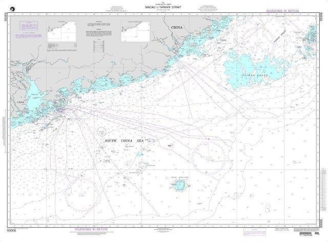 NGA Chart 93006: Macau to Taiwan Strait