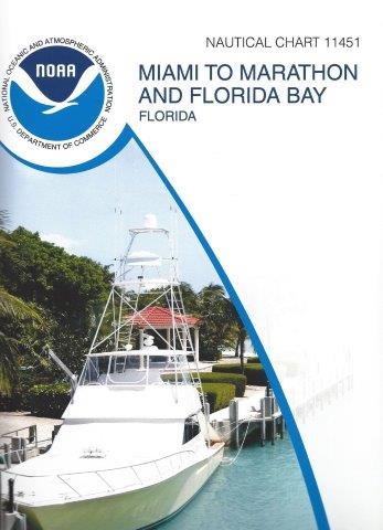 NOAA Nautical Chart 11451: Miami to Marathon and Florida Bay