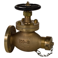 JMS7305 10K Bronze Globe Hose Valve with ANSI thread - 65mm - 2.1/2"
