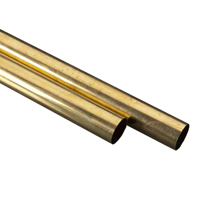 Metric Aluminum Brass Tubing - 57.0mm O.D. x 1.5mm Wall Thickness