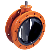 Series EVFS Double Flanged Short Butterfly Valve, DN500, Undrilled, Gear Operated