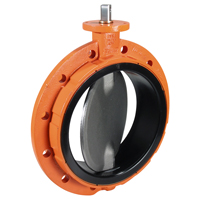 Series EVML Monoflanged Butterfly Valve, DN125, PN16, Lever Operated