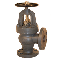 16K Cast Iron SDNR Angle Valve SS Trim - 125