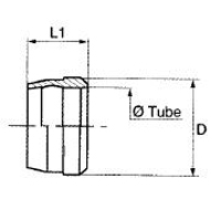 Steel Sleeve - Length - 11.0 mm