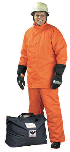 Firefighter Suit, Complete Package, SOLAS, Medium, Aramid, w/ PAB Helmet