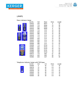 縮略圖的054552 - 019 - kerger catalog.pdf規範表