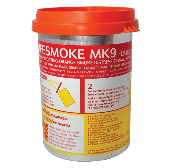 BUOYANT SMOKE SIGNAL LIFESMOKE, MK9 PAINS WESSEX, 9537000 SOLAS/MED/USCG