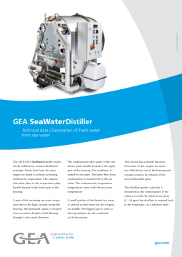 gea - sea water distillers規格表縮略圖。pdf