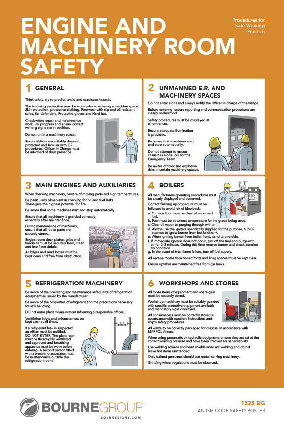 Engine and Machinery Room Safety 300mm x 457mm