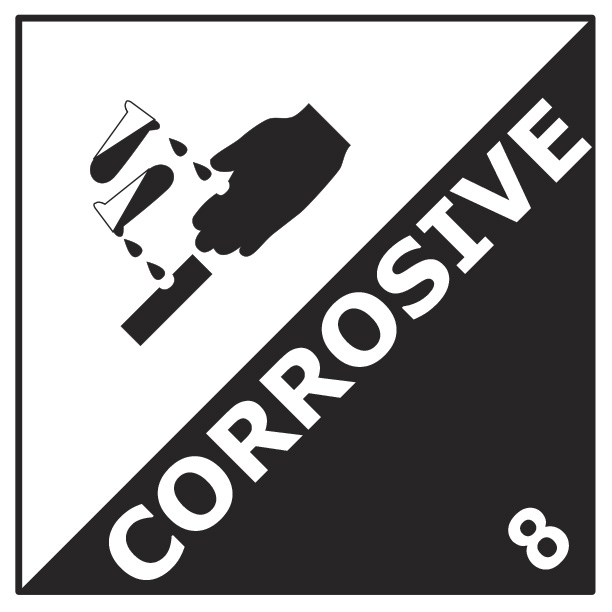 Corrosive (8) 250mm x 250mm