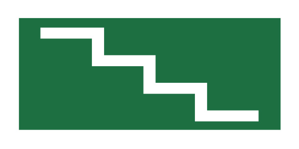 Stairs, Left to Right (10 per pack) 150mm x 75mm