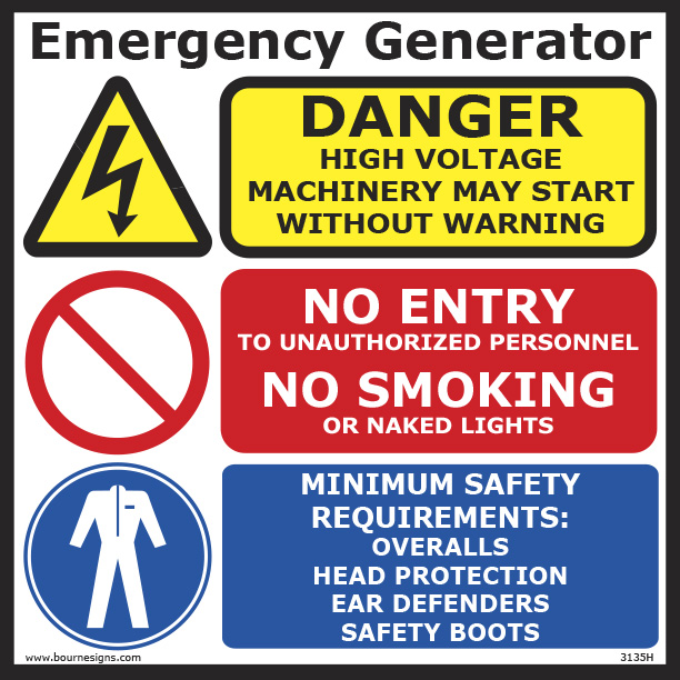 Emergency Generator 300mm x 300mm