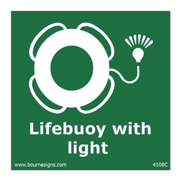 Lifebuoy with Light 150mm x 150mm
