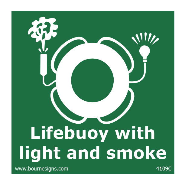Lifebuoy with Light and Smoke 150mm x 150mm
