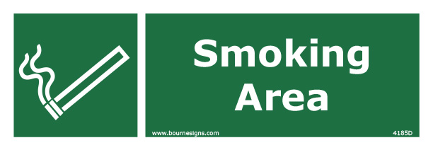 Smoking Area 300mm x 100mm