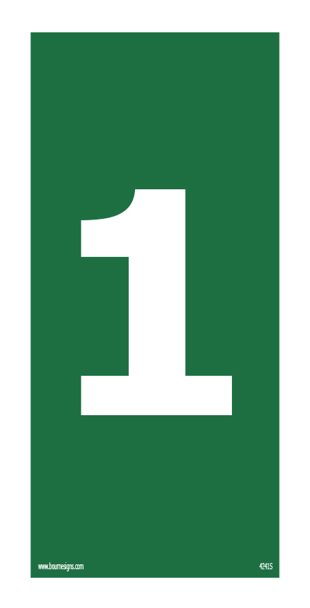 Number 1 150mm x 300mm