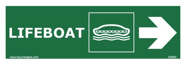 Lifeboat (Right) 300mm x 100mm