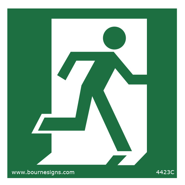 Running Man (Right) 150mm x 150mm