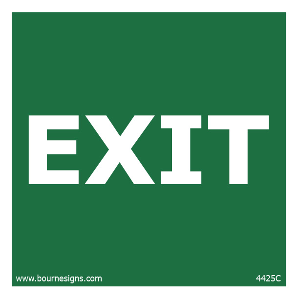 Exit 150mm x 150mm