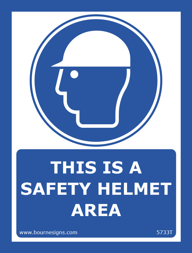 This is a safety helmet area 150mm x 200mm