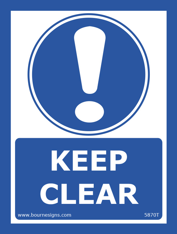 Keep Clear 150mm x 200mm