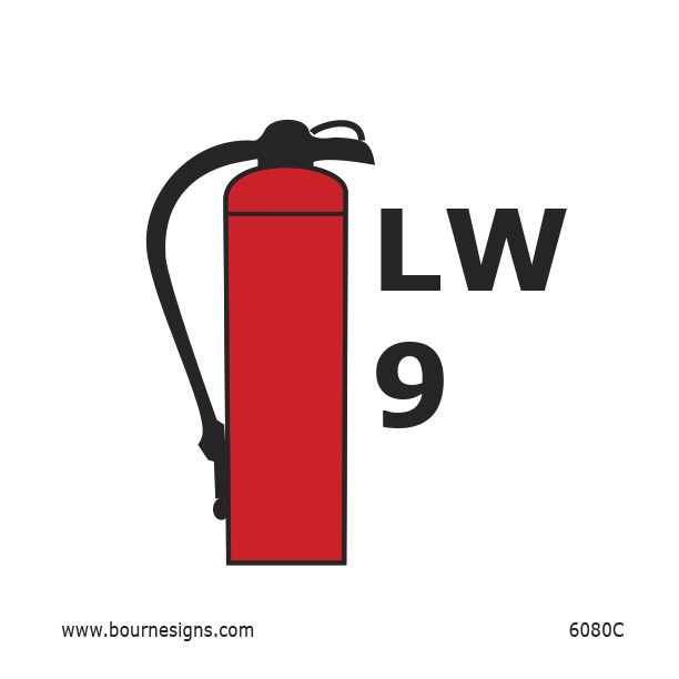 Foam (9) Fire Extinguisher 150mm x 150mm