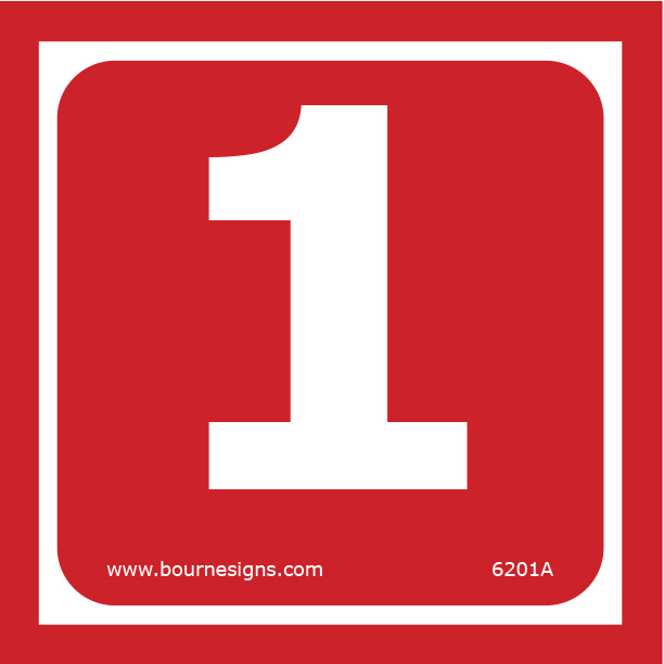 Number 1 100mm x 100mm