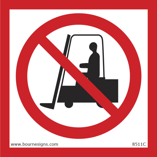 No Forklifts 150mm x 150mm